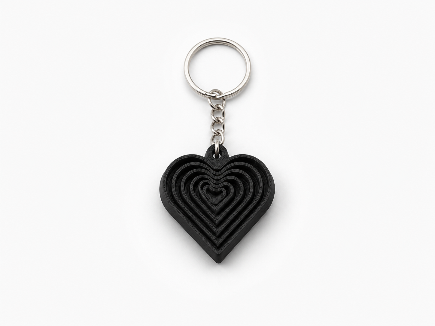 Chaveiro Coracao Hexagonal